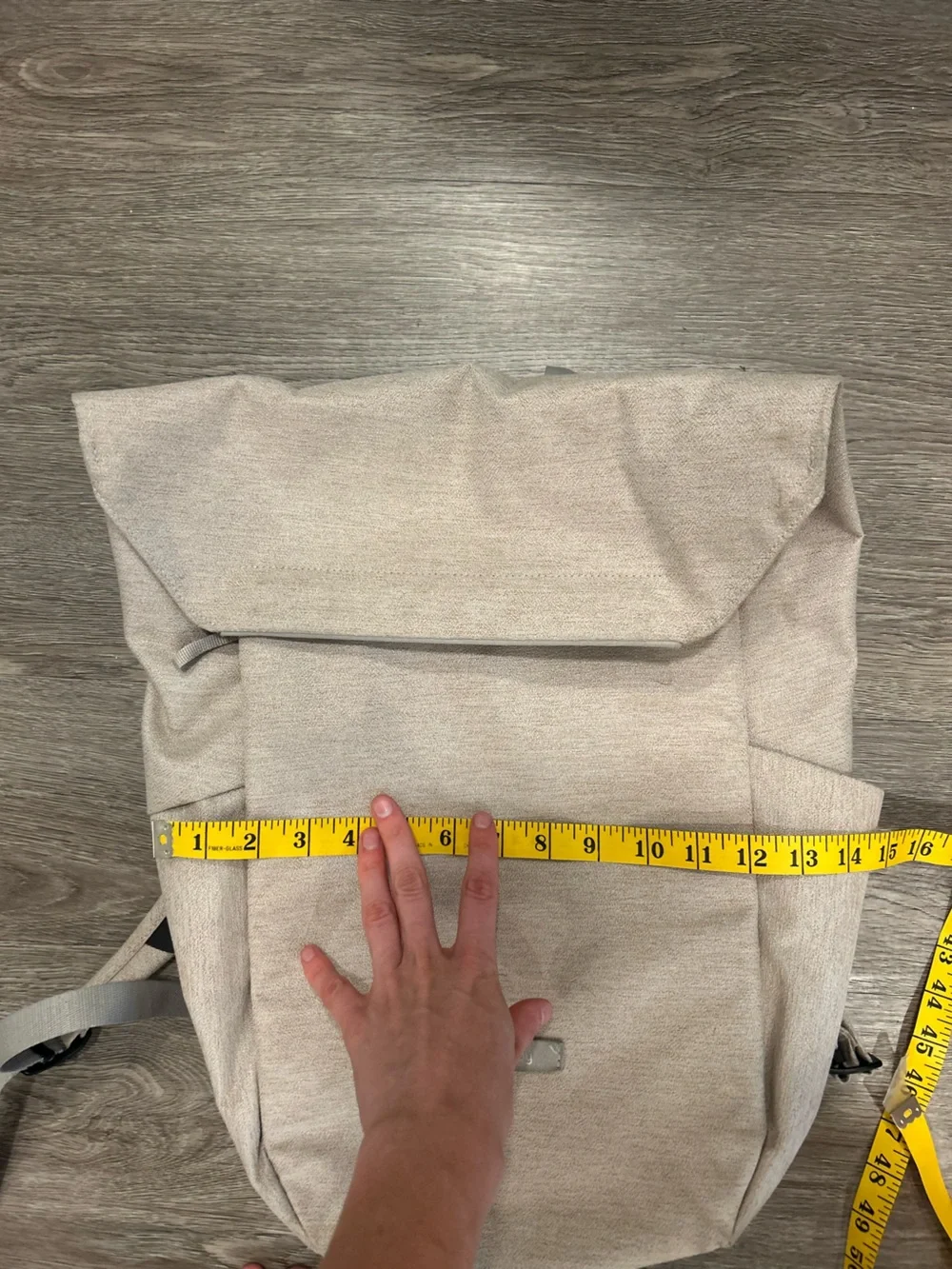 Bellroy Two-Tone Canvas Backpack in Light Beige and Black
